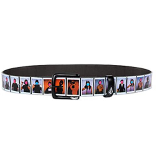 VOLCOM FEATURED ARTIST KULIG LEATHER BELT IN BLACK