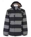 PLANET EARTH UNIT JACKET IN BLACK AND GUNMETAL