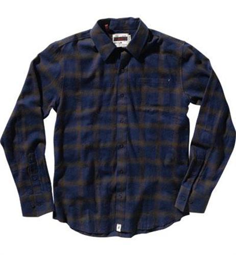ALTAMONT OUTSIDER LONG SLEEVE FLANNEL IN BLACK