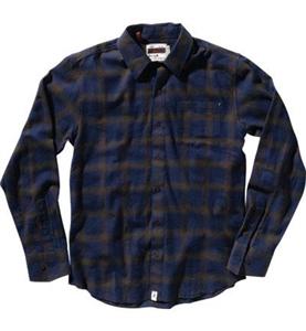 ALTAMONT OUTSIDER LONG SLEEVE FLANNEL IN BLACK