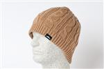 DISCRETE RADIAN BEANIE IN TAN