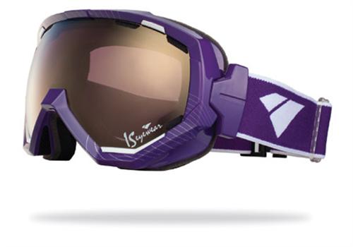 IS EYEWEAR FORMA SIGNATURE GOGGLES IN GLOSS PURPLE WITH A SILVER MIRROR VIOLET LENS