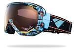 IS EYEWEAR FORMA GOGGLES IN THE BEAD PRINT WITH A BLACK MIRROR VIOLET LENS