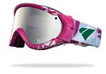 IS EYEWEAR TYPE R GOGGLES WITH FRAGMENT FUCHSIA FRAMES AND A SILVER MIRROR VIOLET LENS
