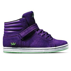 SUPRA SUPRANO HIGH SHOE IN PURPLE SUEDE