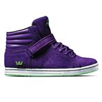 SUPRA SUPRANO HIGH SHOE IN PURPLE SUEDE