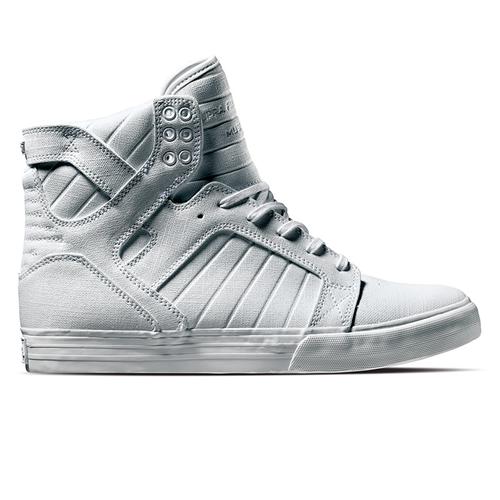SUPRA MUSKA SKYTOP SHOE IN TUF WHITE GUNNY