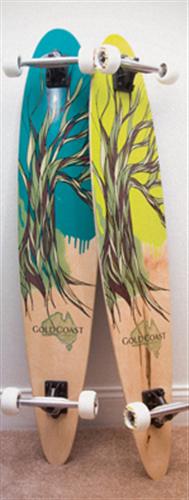 GOLDCOAST FORWARD BAGGER LONGBOARD COMPLETE IN GREEN