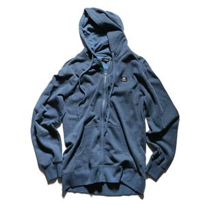 KR3W WRONGSIDE ZIP SWEATSHIRT IN BLUE