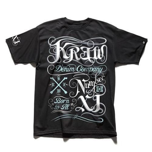 KR3W CASTRO T-SHIRT IN BLACK