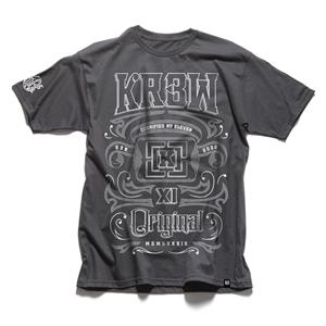 KR3W KEEL T-SHIRT IN CHARCOAL GREY