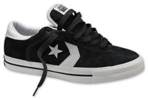 CONVERSE PRO LEATHER SUEDE SKATE SHOE IN BLACK AND WHITE