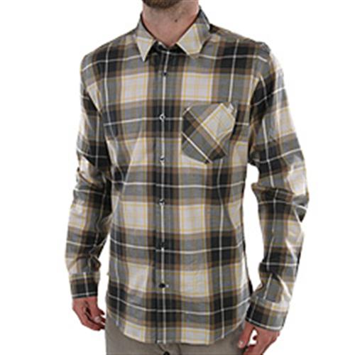 VOLCOM Y FACTOR PLAID LONGSLEEVE SHIRT IN SHG