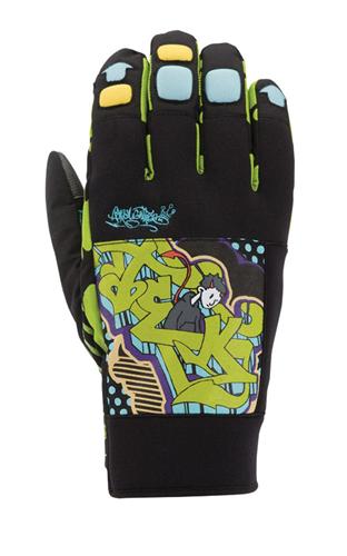 CELTEK KINGPIN GLOVES IN BLACK POP