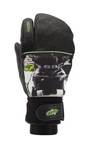 CELTEK SLED DOG GLOVES IN BLACK SNOT