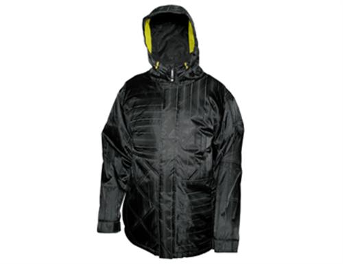 SESSIONS PRIMO JACKET IN BLACK DOBBY STRIPE