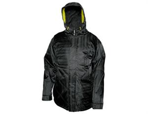 SESSIONS PRIMO JACKET IN BLACK DOBBY STRIPE
