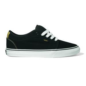 VANS CHUKKA LOW SHOES IN BLACK AND GOLD