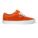 VANS CHUKKA LOW SHOE IN ORANGE AND WHITE