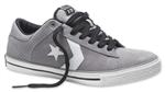 CONVERSE PRO LEATHER OX SHOE IN GREY AND WHITE