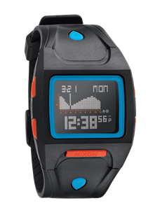 NIXON LODOWN WATCH IN BLACK AND BLUE