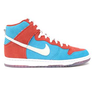NIKE SB DUNK HIGH PREMIUM SHOE IN VARSITY RED AND WHITE