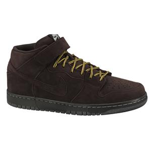 NIKE SB DUNK MID PREMIUM SHOE IN DARK CHOCOLATE AND DARK CHOCOLATE