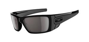 OAKLEY FUEL CELL SUNGLASSES WITH MATTE BLACK FRAMES AND A POLARIZED GREY LENS