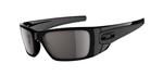 OAKLEY FUEL CELL SUNGLASSES WITH MATTE BLACK FRAMES AND A POLARIZED GREY LENS