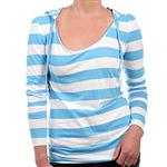 VOLCOM WOMENS CARLESS HOODIE IN OCEAN