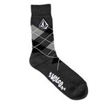 VOLCOM ARGYLE SOCKS IN DARK GREY