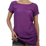 VOLCOM WOMENS STARRY BRIGHTS SHORT SLEEVE SHIRT IN PURPLE