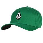 VOLCOM FULL STONE FLEXFIT HAT IN GREEN