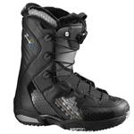 SALOMON MALAMUTE SNOWBOARD BOOTS IN BLACK AND PEWTER