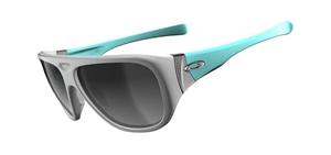 OAKLEY CORRESPONDENT SUNGLASSES WITH A POLISHED WHITE FRAME AND A BLACK IRIDIUM LENS