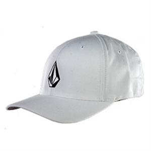 VOLCOM FULL STONE FLEX FIT HAT IN WHITE