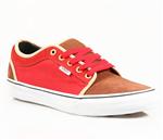 VANS CHUKKA LOW SHOES IN THE KEEGAN SAUDER COLOR (APPLE RED)