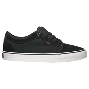 VANS CHUKKA LOW SHOES IN FOREVER BLACK AND RED