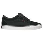 VANS CHUKKA LOW SHOES IN FOREVER BLACK AND RED