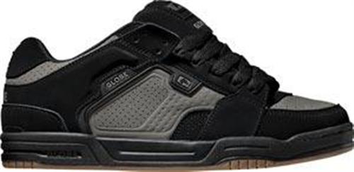 GLOBE SCRIBE SHOE IN BLACK AND JETSET