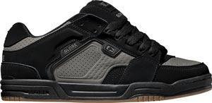 GLOBE SCRIBE SHOE IN BLACK AND JETSET