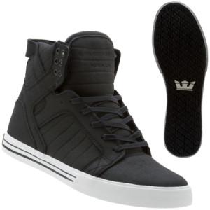 SUPRA MUSKA SKYTOP SHOE IN TUF BLACK