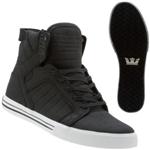 SUPRA MUSKA SKYTOP SHOE IN TUF BLACK