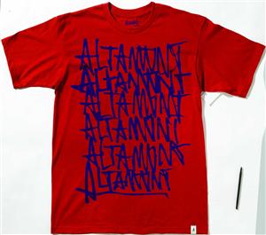 ALTAMONT REPEATED T-SHIRT IN RED