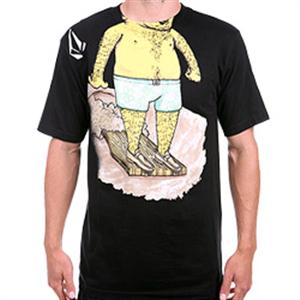 VOLCOM MITCH FROELICH FEATURED ARTIST BASIC T-SHIRT IN BLACK