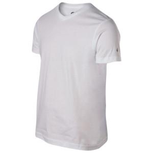 VOLCOM V-NECK SLIM T-SHIRT IN WHITE