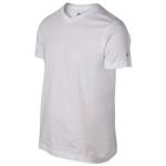 VOLCOM V-NECK SLIM T-SHIRT IN WHITE