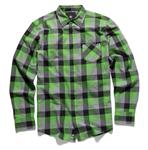 KR3W LIZARD KING PASSION LONG SLEEVE SHIRT IN GREEN
