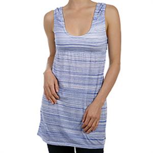 VOLCOM WOMENS BOARDWALK TUNIC SHIRT IN BLUE