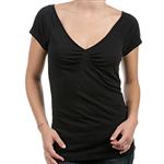 VOLCOM WOMENS KILLING BLUES SHORT SLEEVE SHIRT IN BLACK
